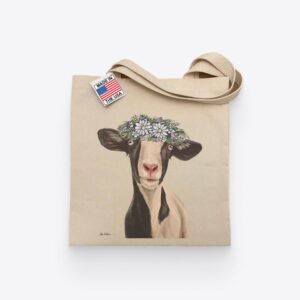 Goat 'Luna' Tote Bag