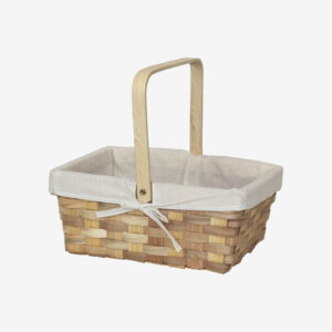 Rectangular Woodchip Picnic Basket