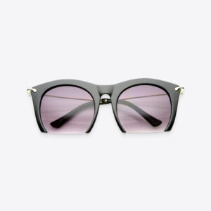 Black & Lavender Women’s Cat-Eye Sunglasses