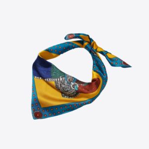 Horse Print Silky Bandana Scarf