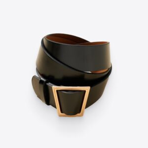 Metal Buckle Leather Belt