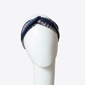 Bohemian Stitch Print Twist Headwrap